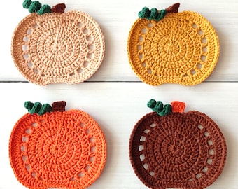 Pumpkin Coaster Crochet Pattern: Rustic Farmhouse Decor (Beginner-Friendly PDF Pattern)