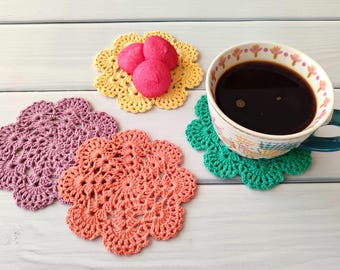 Untersetzer-Häkelanleitung: Spitzendeckchen (Beginner-Friendly PDF Pattern)