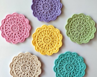 Flower Coaster Crochet Pattern: Crochet Table Decor (Easy & Beginner-Friendly PDF)
