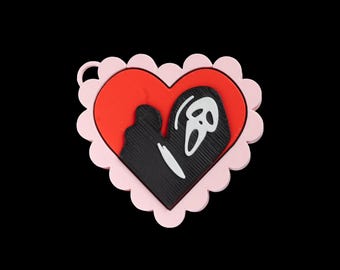 Abrelatas de latas con forma de corazón de Ghostface