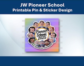 Escola Pioneira 2025, Presentes para as Testemunhas de Jeová, Presentes para os Pioneiros, Adesivos para as Testemunhas de Jeová, Broches e Botões para as Testemunhas de Jeová, Downloads Digitais, Presentes para a Escola Pioneira