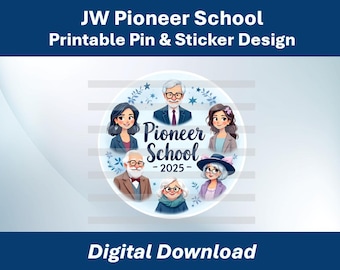 Escola Pioneira 2025, Presentes para as Testemunhas de Jeová, Presentes para os Pioneiros, Adesivos para as Testemunhas de Jeová, Broches e Botões para as Testemunhas de Jeová, Downloads Digitais, Presentes para a Escola Pioneira
