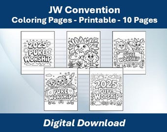 Folhas para colorir da Convenção Especial de Adoração Pura das Testemunhas de Jeová de 2025