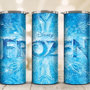 Frozen Tumbler Wrap Bundle: Elsa Princess Design, 20oz Skinny Tumbler PNG (Digital Download) image 4