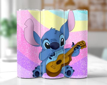 Stitch Tumbler Wrap PNG: 20oz Sublimation Design (Digital Download)