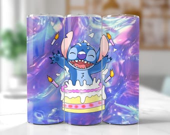 Stitch Tumbler Wrap PNG: 20oz Sublimation Design (Digital Download)