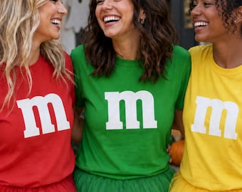 Candy Costume Shirt: Matching Halloween T-Shirt, Easy Large Group Costume, Colorful Friends Halloween Costume, Reach out for more colors!!