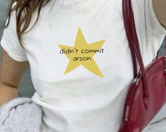 CUSTOM Baby Tee: Funny Gold Star, Tried My Best Graphic Tee, 2000s 90s Aesthetic Graphic Tee