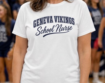 Camiseta universitaria retro personalizada: Camiseta escolar de la marca Gildan, camiseta con el espíritu escolar, nombre de la escuela personalizado, regalo para profesores, camiseta para profesores de primer grado.