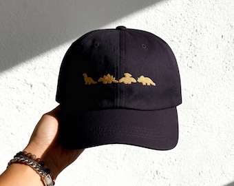 Embroidered Dinosaur Chicken Nugget Dad Hat: Funny Dino Nugget Cap, Weirdcore Baseball Hat, Teenage Girl Gift, Unhinged, Humorous Nuggs