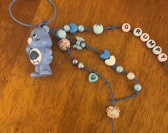 Care Bear Bag Charm - Grumpy Bear