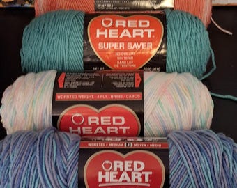 Red Heart Yarn Super Saver Multiple colors