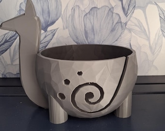 3D Printed Crochet/Knitting Yarn Llama Yarn Bowl,