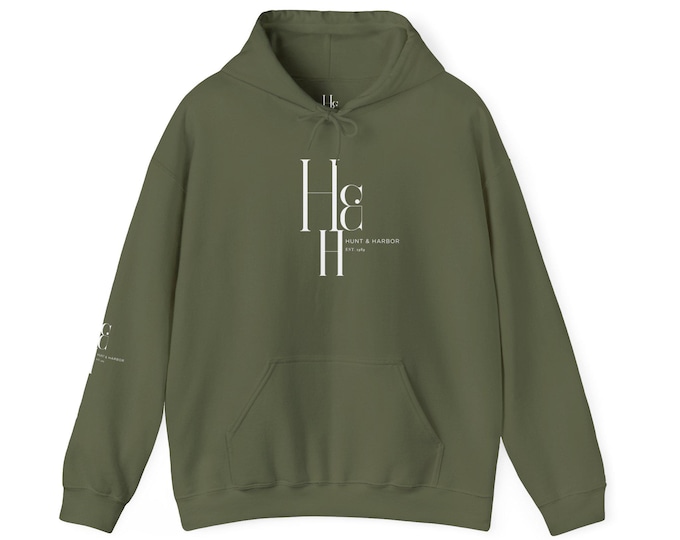 Hunt & Harbor Heritage Logo Unisex Hoodie