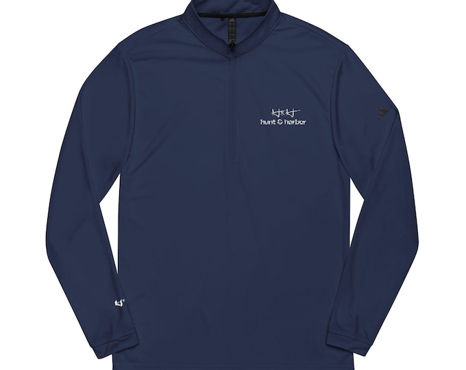 H&H Adidas® Quarter-Zip Pullover with Trendy Embroidery - Comfort and Style for Active Lifestyles