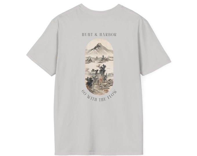 Go With The Flow Unisex Softstyle T-Shirt - Perfect for Outdoor Enthusiasts and Nature Lovers