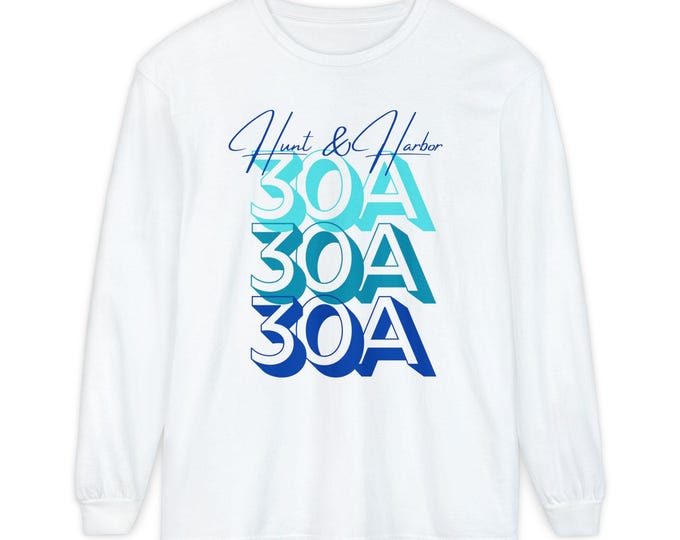 Hunt & Harbor "30A" Classic Long Sleeve Tee (Coastal Colors)