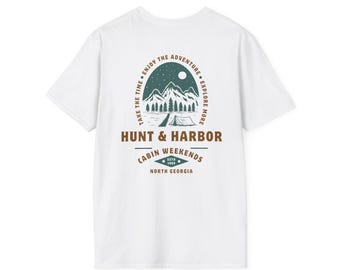 Cabin Weekends Softstyle T-Shirt - Perfect for Outdoor Enthusiasts and Nature Lovers