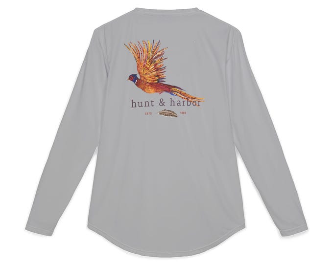 Pheasant Men's UV Protection Long Sleeve Shirt, Lightweight Sun Shirt, Outdoor Activewear, Beachwear, Fishing Shirt, Summer Essentials