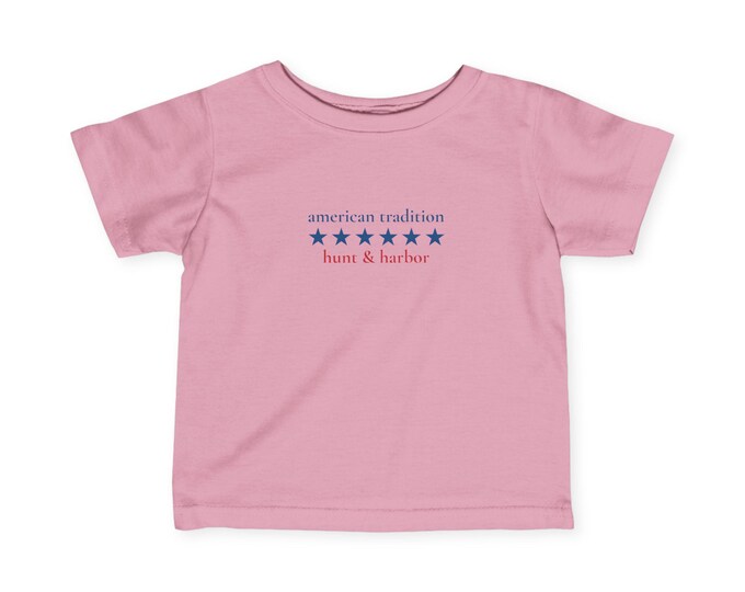 Hunt & Harbor Lady Liberty Infant Fine Jersey Tee - Adorable Kids' T-Shirt for Outdoor Lovers