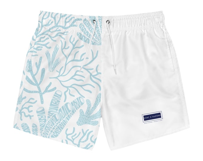Men's Coral Swim Trunks - Cool Vibe for Summer Fun