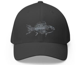 Bony Fish Trucker Cap (Embroidered)