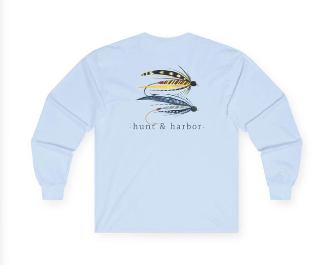 Fishing Hook Long Sleeve Tee, Ocean Lover Apparel, Perfect for Boating, Beach Day, Maritime Gift, Sailor Shirt