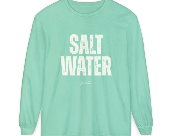 Hunt & Harbor Saltwater Statements Classic Long Sleeve Tee (Coastal Colors) Beach Tee