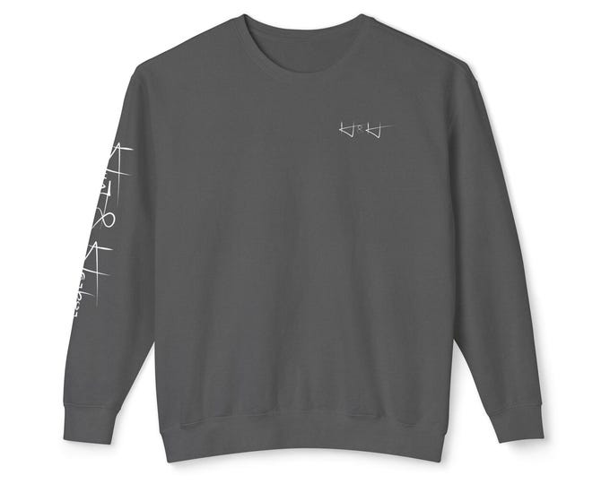 Minimalist Unisex Lightweight Crewneck Sweatshirt - Stylish Design, Perfect for Cozy Days