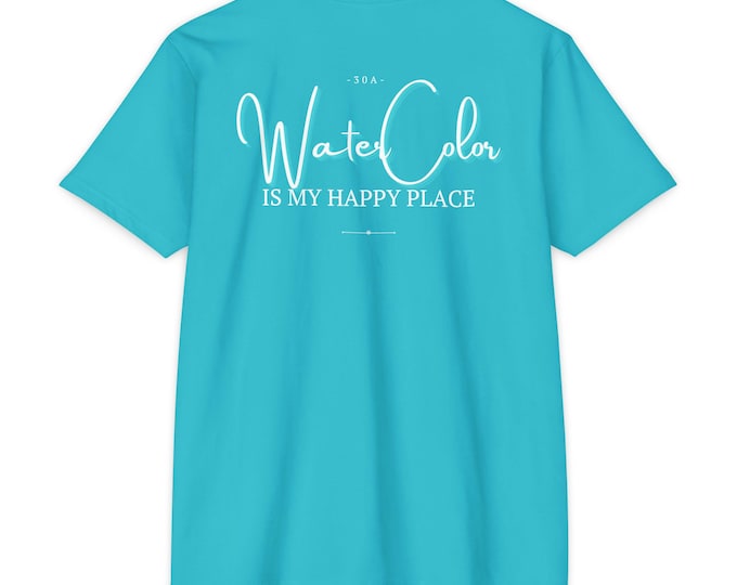 Hunt & Harbor WaterColor Beach Vibes Unisex T-shirt, Casual Summer Tee, Gift for Beach Lovers, Perfect for Vacations, Relaxed Fit Wear