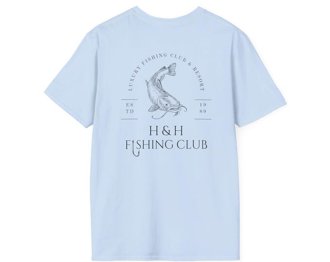 Fishing Club Unisex Softstyle T-Shirt - Perfect for Outdoor Enthusiasts and Nature Lovers
