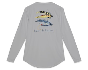 Fishing Lures UV Protection Long Sleeve Performance Crew, SPF 50+