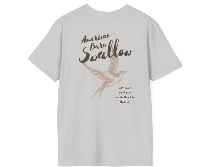 Barn Swallow Unisex Softstyle T-Shirt - Perfect for Outdoor Enthusiasts and Nature Lovers