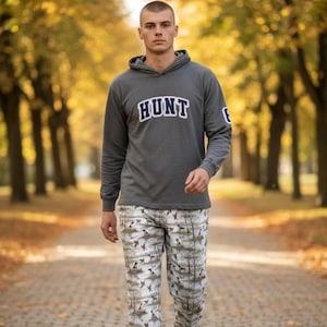 Hunting Pajama Pants, Bird Dog Pheasant Print, Lounge Sleepwear