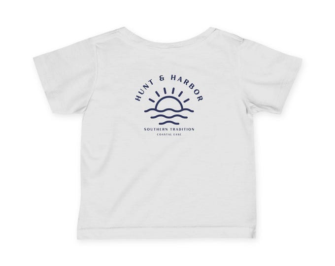 Hunt & Harbor Sunset Infant Fine Jersey Tee - Adorable Kids' T-Shirt for Outdoor Lovers