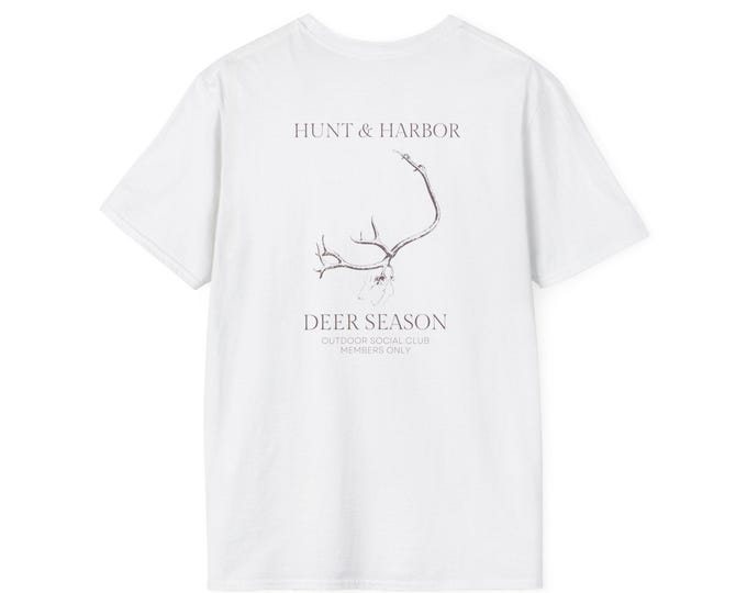 Deer Season Social Club Unisex Softstyle T-Shirt - Perfect for Outdoor Enthusiasts and Nature Lovers