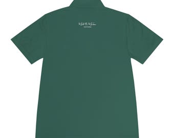 Hunt & Harbor Signature Logo Men's Sport Polo - Sport Polo Shirt for Men, Fashionable Logo, Golf Polo