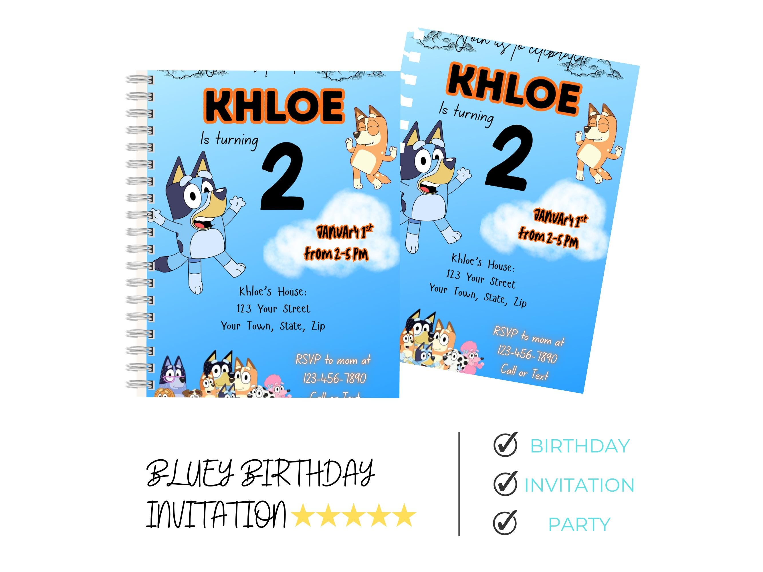 Bluey Party Invitation - Etsy