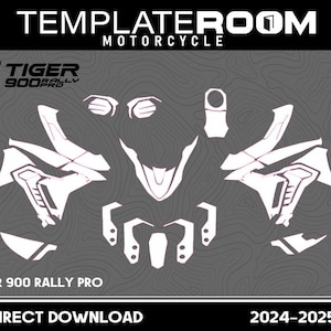 Sjablonen en afbeeldingen TRIUMPH TIGER 900 Rally PRO 2024-2025 Vector Pdf. Ai. Eps.