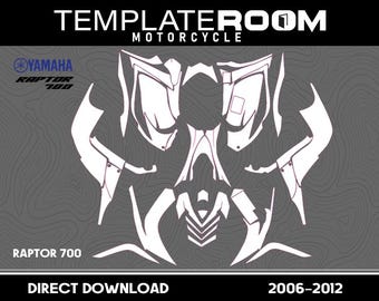 Templates Graphics YAMAHA RAPTOR 700 2006-2012 Vector Pdf. Ai. Eps.