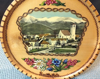 Vintage Hans Schneider Steffisburg Switzerland Set of 6 Folk Art