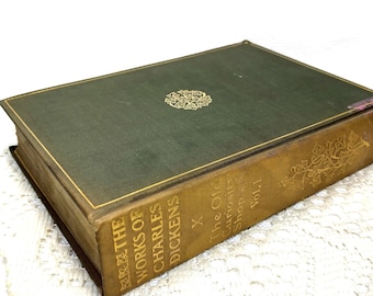 ANTIQUE Charles Dickens The Old Curiosity Shop Hardcover 1905 Scribners Volume 1