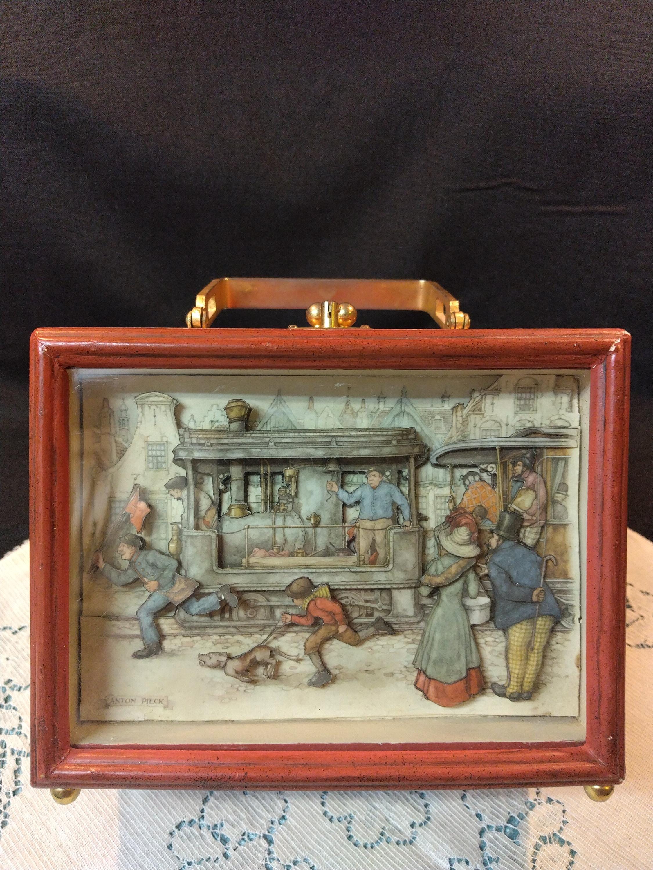 Vintage Anton Pieck Shadowbox Case/box/purse/handbag - Lined