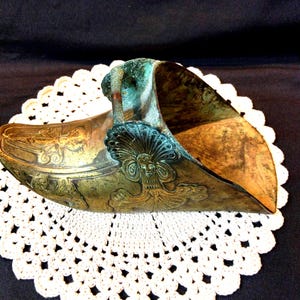 Antique Brass Spanish Boot Stirrup Conquistador Colonial Ornate