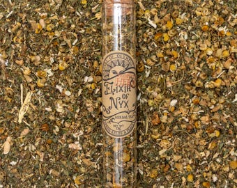Elixir of Nyx Organic Herbal Tea | Ashwagandha Chamomile Herbal Blend | Caffeine Free