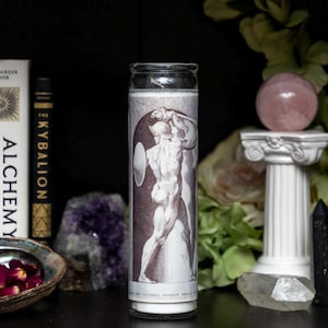 Mars | Ares Devotional Candle - Hellenic God of War Candle | Pagan Altar Offering | Greek Mythology Gift