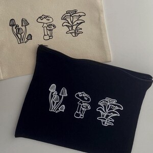 Mushroom Pencil Case or Cosmetic Bag
