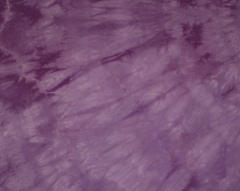 308 - Hand dyed purple half-yard cotton muslin fabric