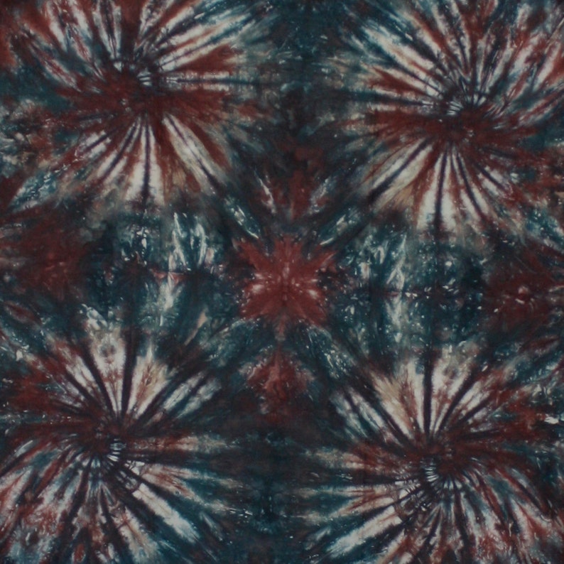 Hand dyed one-yard spiral fabric 276