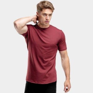 Men&#39;s Workout Bamboo T Shirt Gym Athletic Male Sport Wear Active Fitness Men Gym Wear